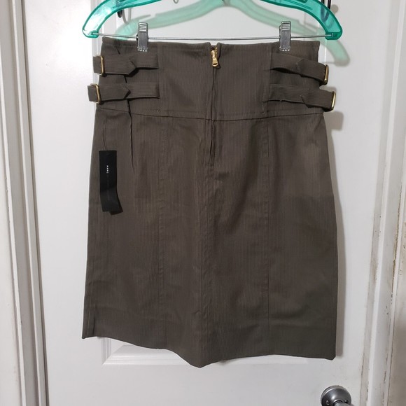 New w/ Defects Marc by Marc Jacobs Military Green Skirt Womens Size 8 Buckles - Picture 5 of 12